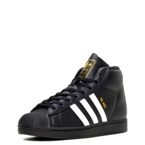 Adidas White Black PCI 789002 Size 7 Pro Model Hightop Mens Shoes Sneakers